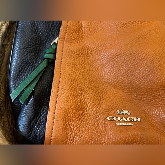 Coach colorblock Leather Shoulder Bag - Picture 6 of 13